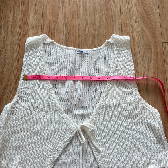 Knit tie front top by uncle studios - Picture 3 of 5